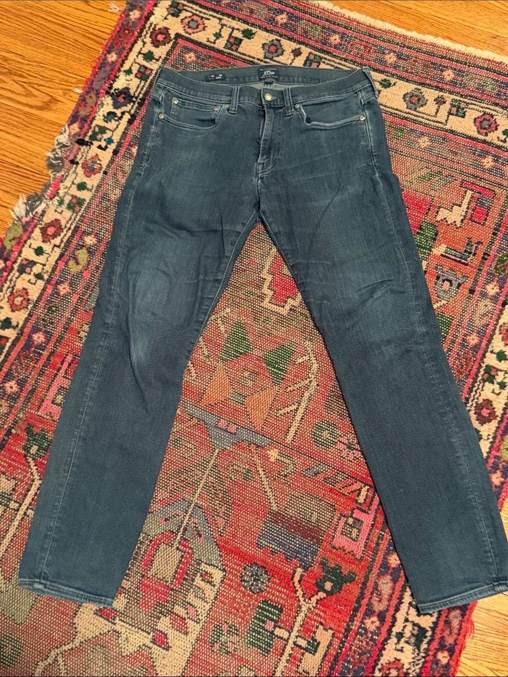 J. Crew Slim Straight Jeans in Faded Blue